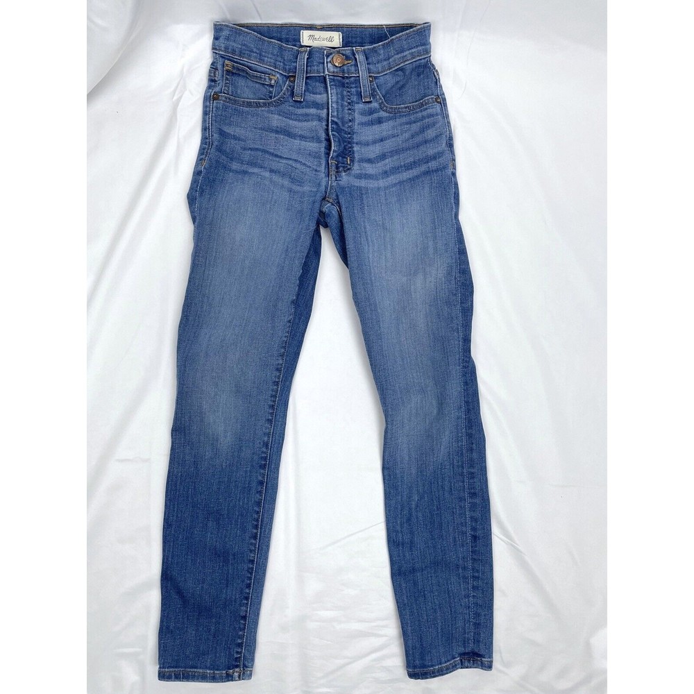 Madewell Women 24 Skinny Crop 9” High-Rise Denim Jeans Pants